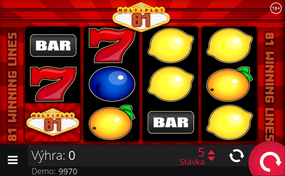 Betor online casino Multiplay 81 automat E-Gaming