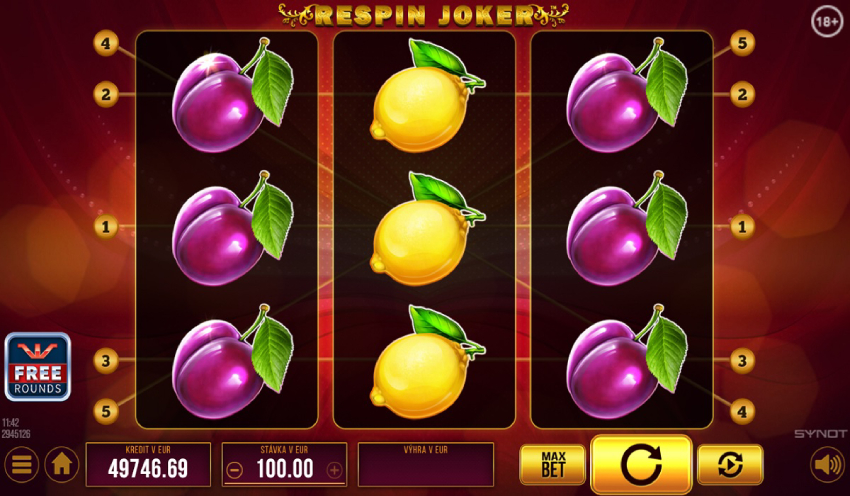 Tipsport online casino automat Respin Joker