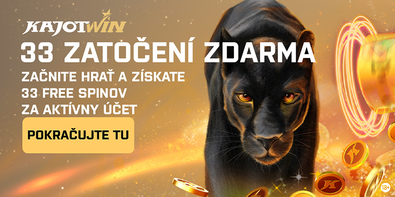 Kajotwin online casino - bonus 33 free spinov